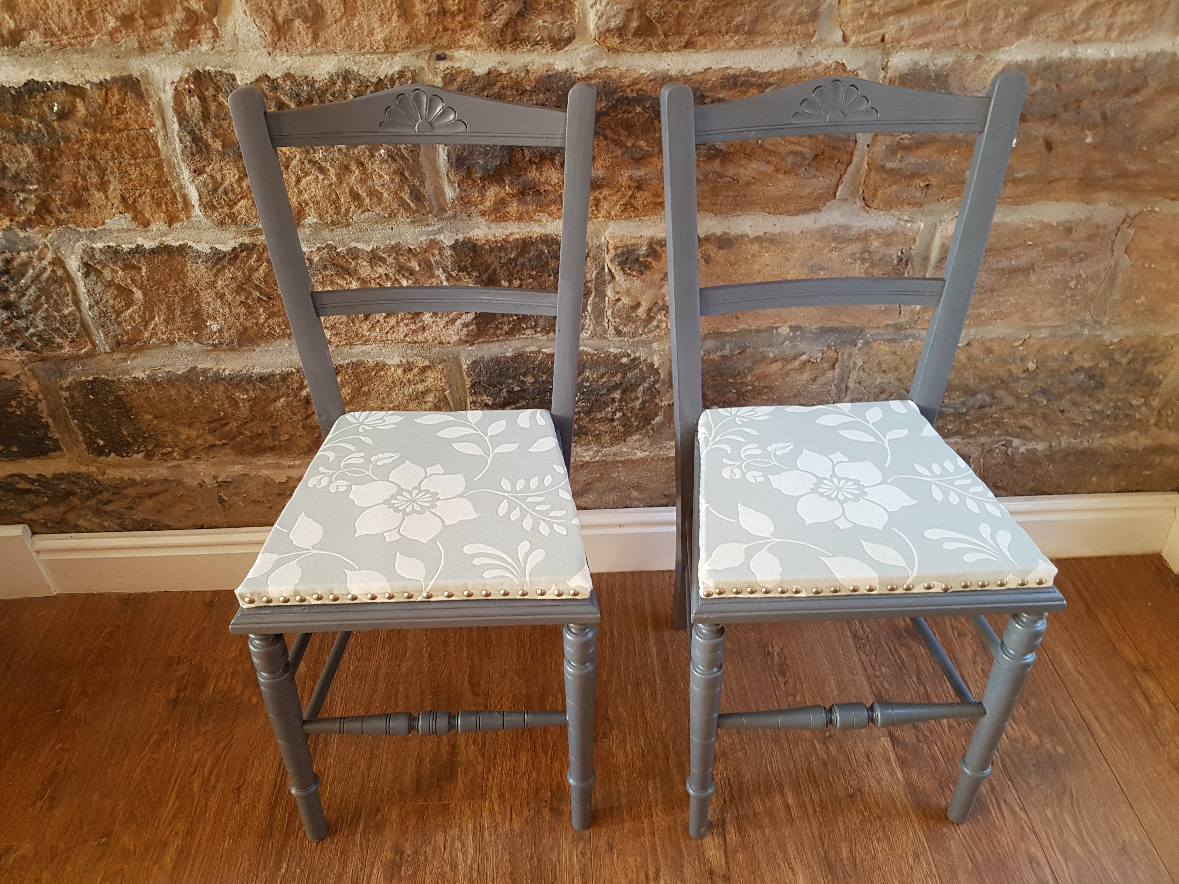 Pair of Grey Chairs - Sold - AyUpcycle